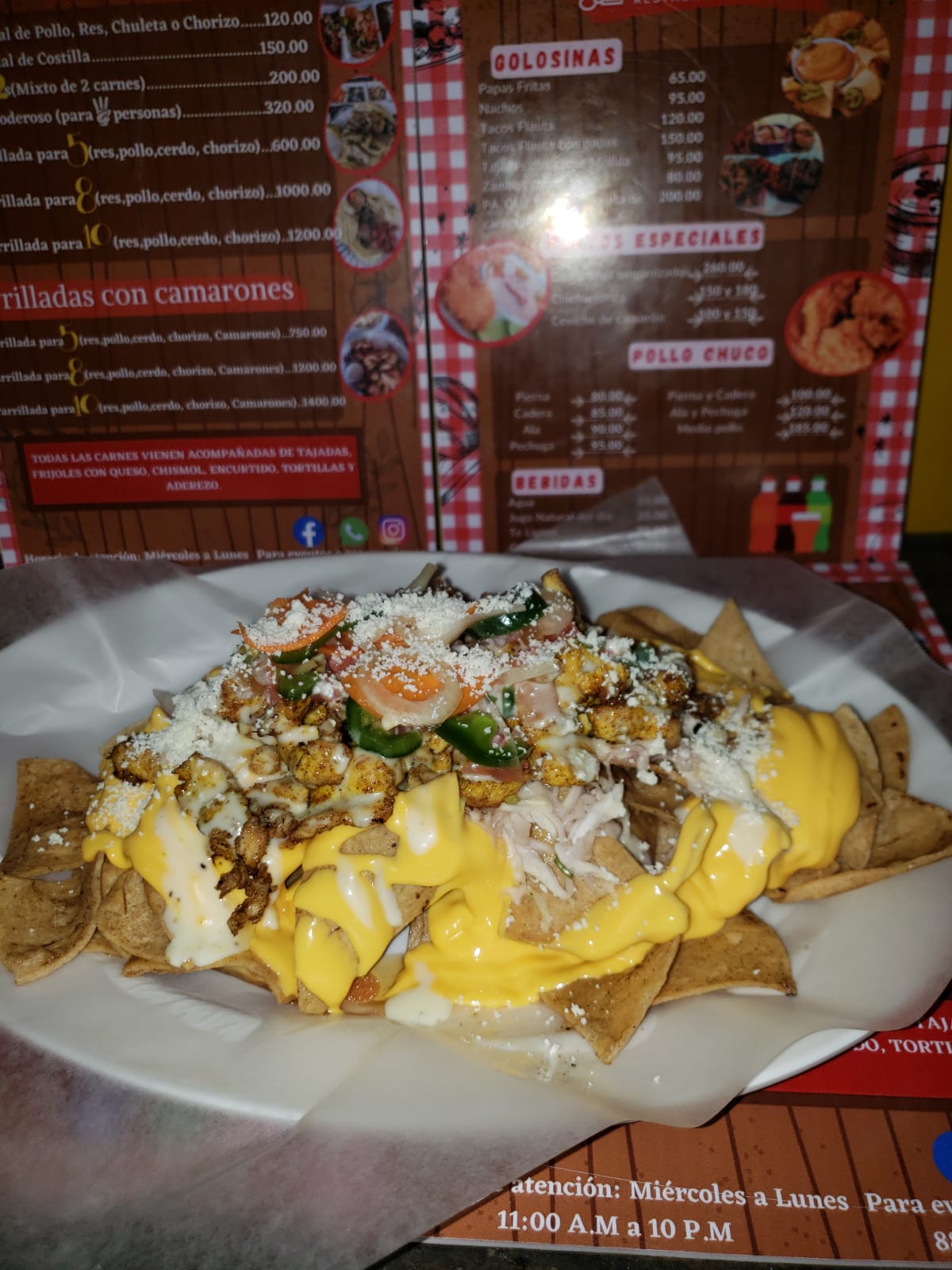 Nachos de pollo