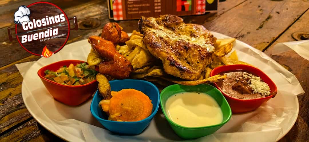 pechuga asada con chorizo tipica