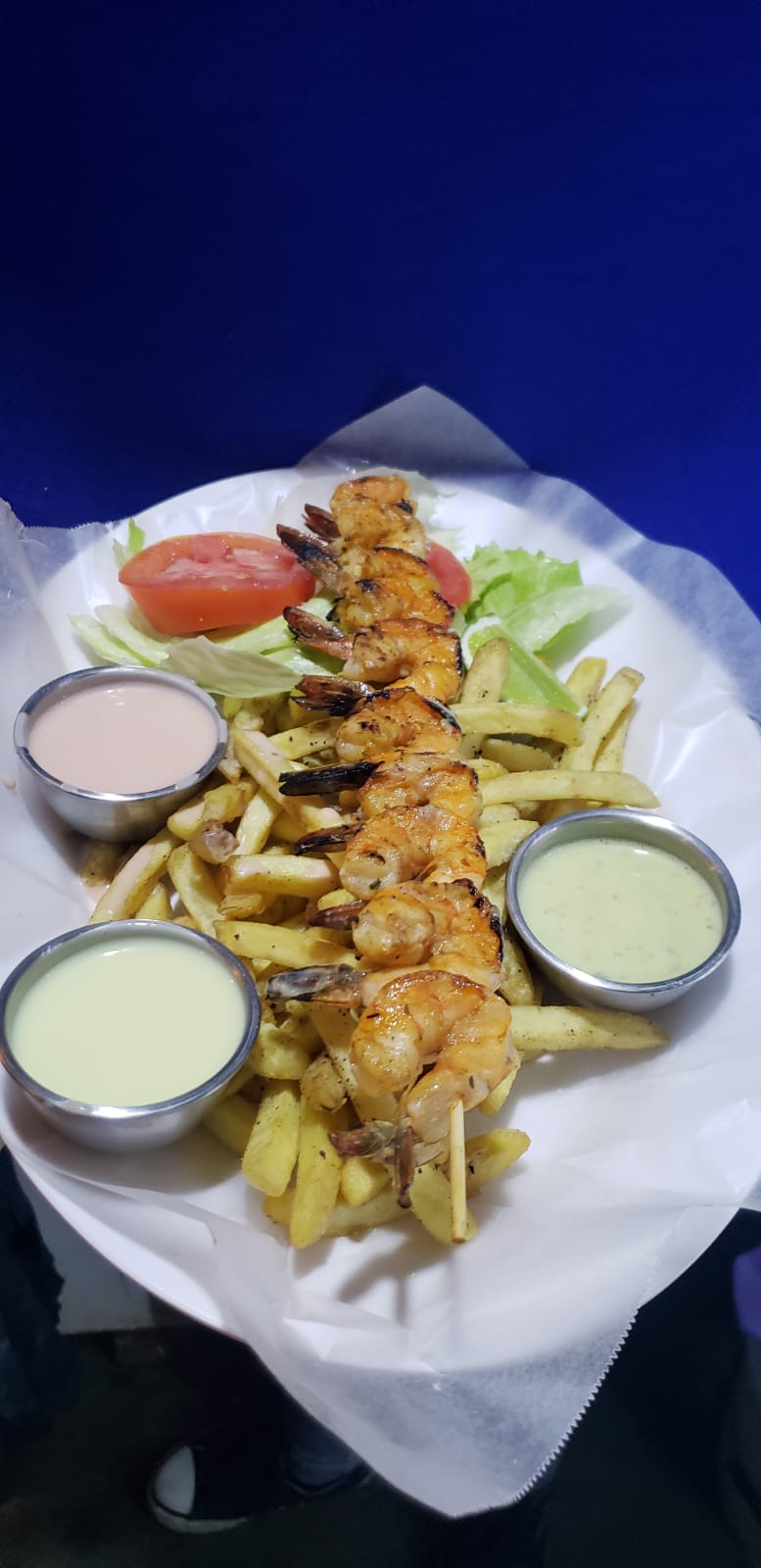 Camarones a la plancha