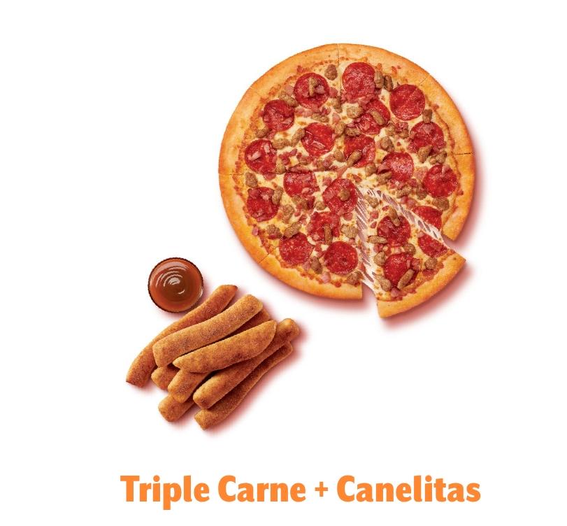 Triple carne , canelitas
