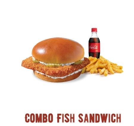 Combo fish sandwich