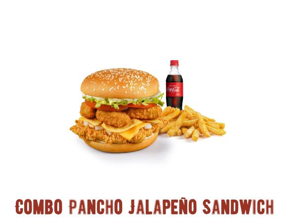 Combo pancho jalapeño sandwich
