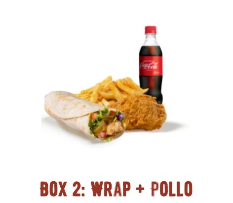 Box 2 wrap + pollo