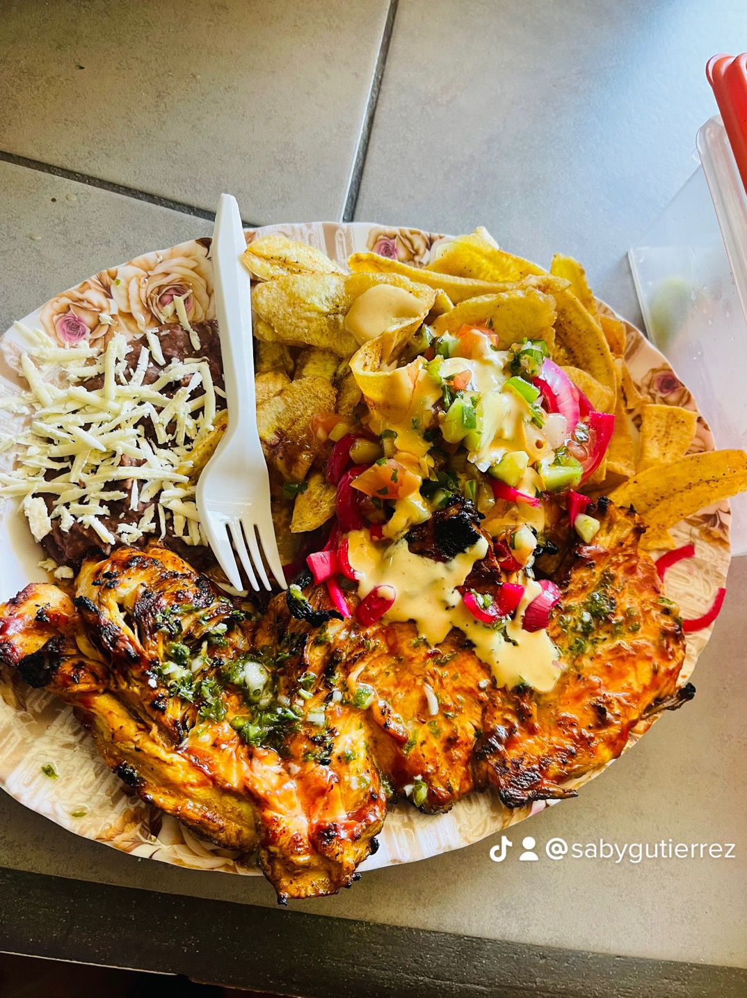 Pollo asado pierna
