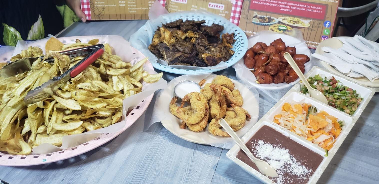 Parrillada con camarones para 10 personas